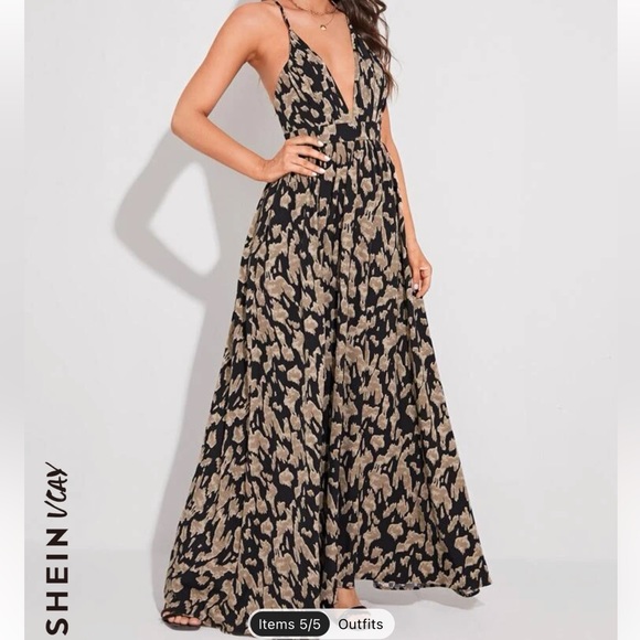 NWOT | Maxi Print Dress - Picture 5 of 5